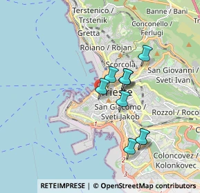 Mappa Piazza del Barbacan, 34121 Trieste TS, Italia (1.64)