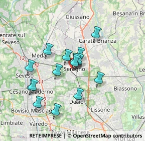 Mappa Via Magenta, 20831 Seregno MB, Italia (3.002)