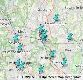 Mappa Via Magenta, 20831 Seregno MB, Italia (4.01846)