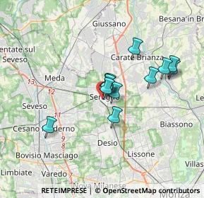 Mappa Via Magenta, 20831 Seregno MB, Italia (2.64917)