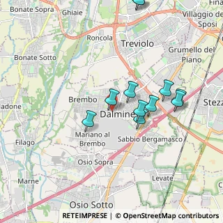 Mappa Via Coniugi Curie, 24044 Dalmine BG, Italia (1.86727)