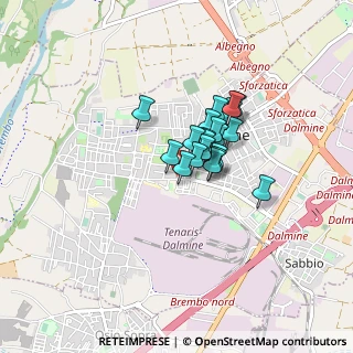 Mappa Via Coniugi Curie, 24044 Dalmine BG, Italia (0.496)