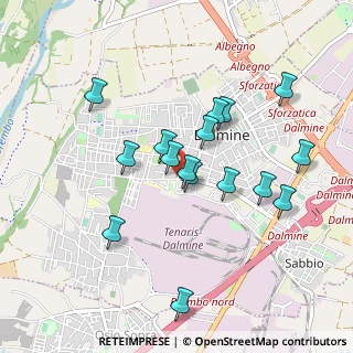 Mappa Via Coniugi Curie, 24044 Dalmine BG, Italia (0.85)
