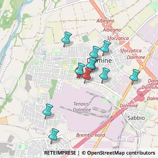 Mappa Via Coniugi Curie, 24044 Dalmine BG, Italia (0.79091)