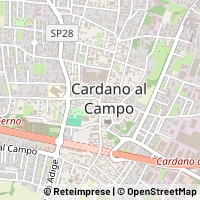 Kort Cardano al Campo