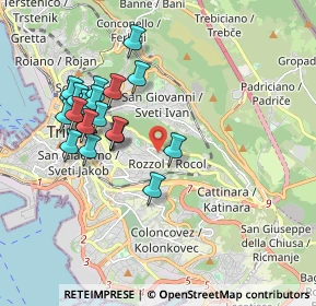 Mappa Via S. Pasquale, 34142 Trieste TS, Italia (1.853)