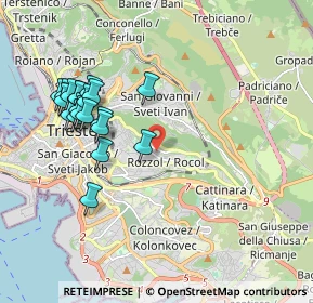 Mappa Via S. Pasquale, 34142 Trieste TS, Italia (1.995)