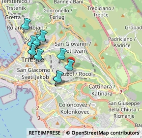 Mappa Via S. Pasquale, 34142 Trieste TS, Italia (1.8625)