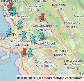 Mappa Via S. Pasquale, 34142 Trieste TS, Italia (2.36364)