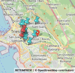 Mappa Via S. Pasquale, 34142 Trieste TS, Italia (1.48167)