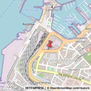 Mappa Via di Campo Marzio, 7, 34123 Trieste, Trieste (Friuli-Venezia Giulia)