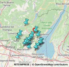 Mappa Via Santa Lucia, 25079 Vobarno BS, Italia (11.558)