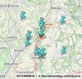 Mappa Via Sicilia, 20866 Carnate MB, Italia (3.24818)
