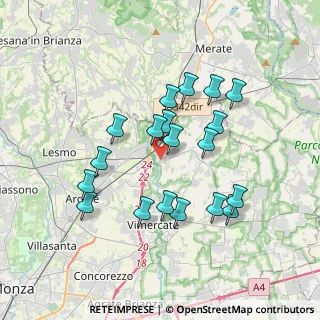 Mappa Via Sicilia, 20866 Carnate MB, Italia (3.31421)