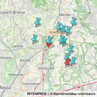 Mappa Via Sicilia, 20866 Carnate MB, Italia (3.51231)