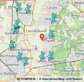 Mappa Via Enrico Fermi, 20815 Cogliate MB, Italia (2.46083)