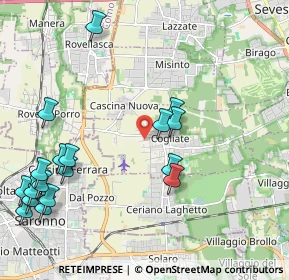 Mappa Via Enrico Fermi, 20815 Cogliate MB, Italia (2.57667)
