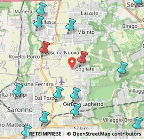 Mappa Via Enrico Fermi, 20815 Cogliate MB, Italia (3.01933)