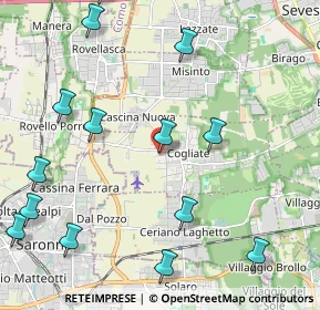Mappa Via Enrico Fermi, 20815 Cogliate MB, Italia (2.72071)