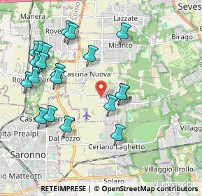 Mappa Via Enrico Fermi, 20815 Cogliate MB, Italia (2.1295)