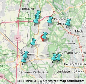 Mappa Via Enrico Fermi, 20815 Cogliate MB, Italia (3.62818)