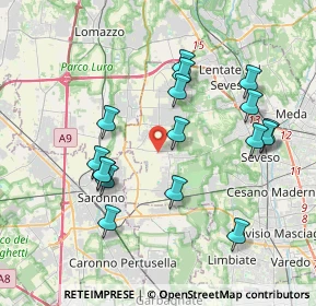 Mappa Via Enrico Fermi, 20815 Cogliate MB, Italia (3.78235)