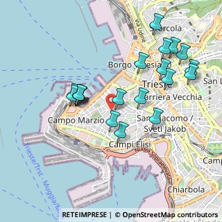 Mappa Via Tigor, 34123 Trieste TS, Italia (0.9605)