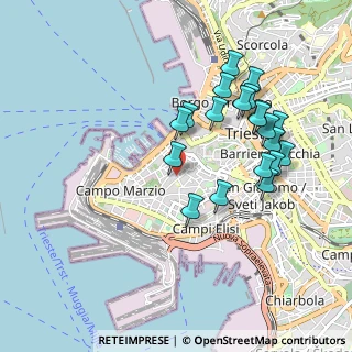 Mappa Via Tigor, 34123 Trieste TS, Italia (0.9275)