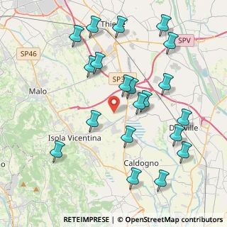 Mappa Via Cantarana, 36030 Villaverla VI, Italia (4.376)