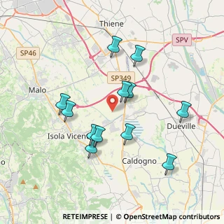 Mappa Via Cantarana, 36030 Villaverla VI, Italia (3.53)