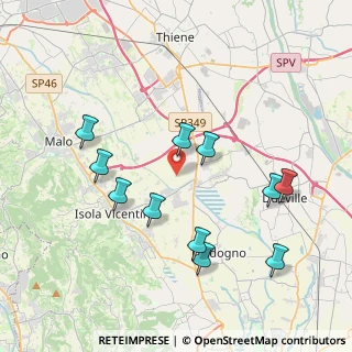 Mappa Via Cantarana, 36030 Villaverla VI, Italia (3.94727)