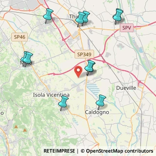Mappa Via Cantarana, 36030 Villaverla VI, Italia (4.98091)