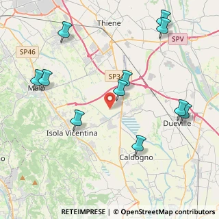 Mappa Via Cantarana, 36030 Villaverla VI, Italia (4.82)