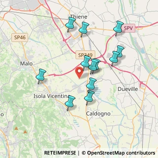 Mappa Via Cantarana, 36030 Villaverla VI, Italia (3.40083)