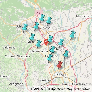 Mappa Via Cantarana, 36030 Villaverla VI, Italia (6.65769)