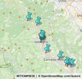 Mappa Viale Cristoforo Colombo, 36078 Valdagno VI, Italia (3.42545)