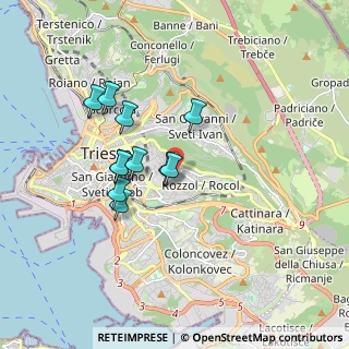 Mappa Via dell'Eremo, 34139 Trieste TS, Italia (1.44182)