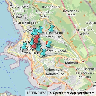 Mappa Via dell'Eremo, 34139 Trieste TS, Italia (1.27571)