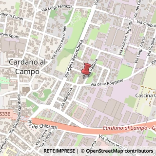 Mappa Via delle Roggette, 11, 21010 Cardano al Campo, Varese (Lombardia)