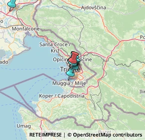 Mappa Via dei Piccardi, 34125 Trieste TS, Italia (21.95083)