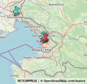 Mappa Via dei Piccardi, 34125 Trieste TS, Italia (21.82727)