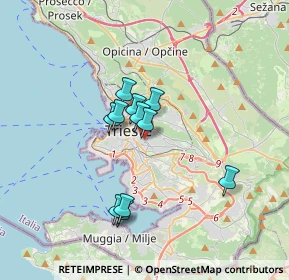 Mappa Via dei Piccardi, 34125 Trieste TS, Italia (2.59545)