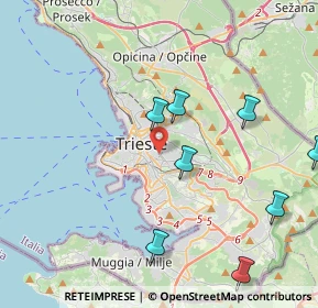 Mappa Via dei Piccardi, 34125 Trieste TS, Italia (5.97417)