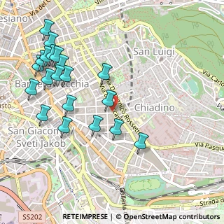 Mappa Via Giacomo Matteotti, 34141 Trieste TS, Italia (0.5945)