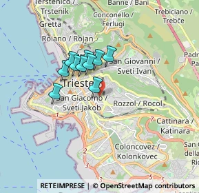 Mappa Via dei Piccardi, 34125 Trieste TS, Italia (1.52182)