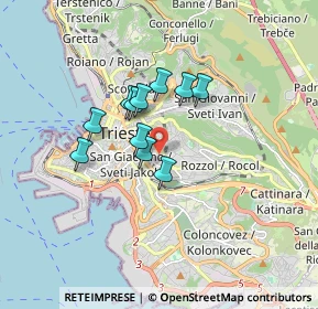 Mappa Via dei Piccardi, 34125 Trieste TS, Italia (1.19)