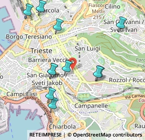 Mappa Via dei Piccardi, 34125 Trieste TS, Italia (1.05)