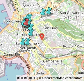 Mappa Via dei Piccardi, 34125 Trieste TS, Italia (0.968)