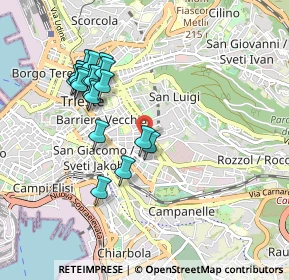 Mappa Via dei Piccardi, 34125 Trieste TS, Italia (0.9115)