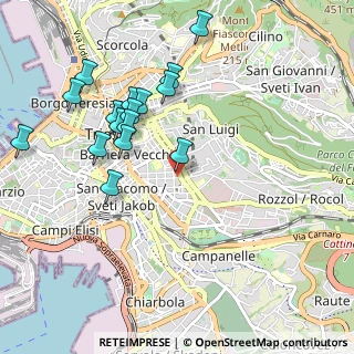 Mappa Via dei Piccardi, 34125 Trieste TS, Italia (1.01688)